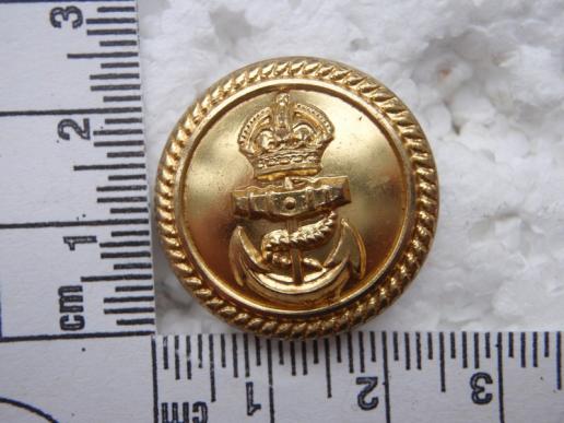 Gradia Militaria -  WW1/2 Gilt R.N Button