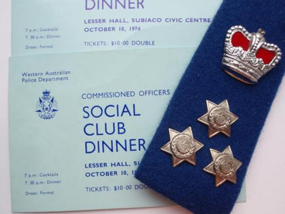 1974 Western Australian Polce Dept Items