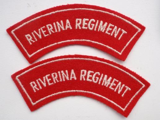 Gradia Militaria -  Riverina Regt (56th Inf Bn) Shoulder Titles
