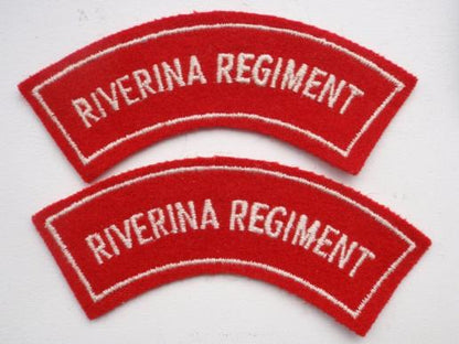 Gradia Militaria -  Riverina Regt (56th Inf Bn) Shoulder Titles