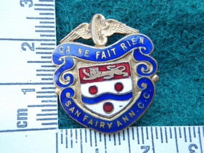 Gradia Militaria -  WW1 Veterans 'San Fairy Ann' Cycling Club Lapel Badge
