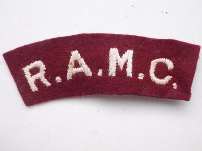 Gradia Militaria -  WW2 R.A.M.C Shoulder Title