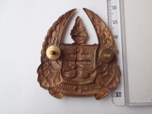 South African Army Gymnasium Cap Badge