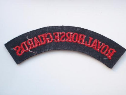 ROYAL HORSE GUARDS Cloth Shoulder Title