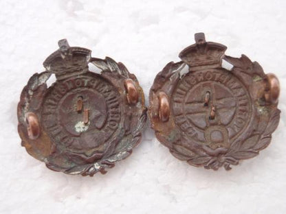 Northamptonshire Regt b/m Collars