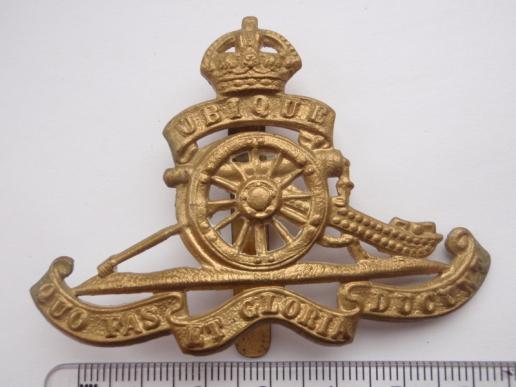 Gradia Militaria -  WW1/2 Royal Artillery OR's Cap Badge