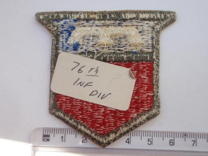 WW2 76th Infantry Division Silk Patch
