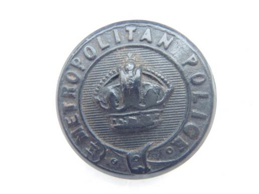 Gradia Militaria -  Early K/C Metropolitan Police Black Horn Button