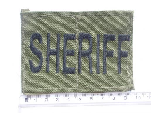U.S Swat Team 'SHERIFF' Body Armour Patch
