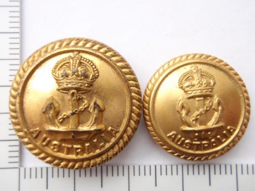 Gradia Militaria -  WW2 Royal Australian Navy (RAN) Buttons
