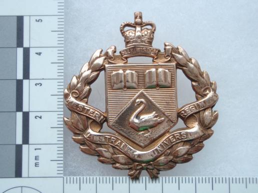 Gradia Militaria -  The Western Australian University Regt Cap badge