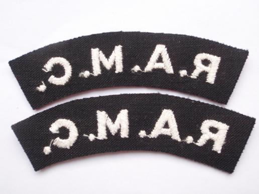 R.A.M.C Cloth Battledress Shoulder Titles