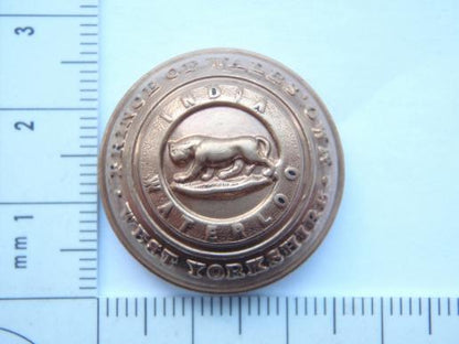Gradia Militaria -  Post 1881 The West Yorkshire Regt ( Prince of Wales's Own) Gilt Officers Button