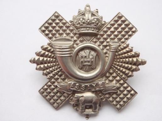 Gradia Militaria -  WW1/2 Highland Light Infantry Cap Badge