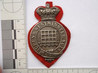 Gradia Militaria -  QVC Queen's Westminster Volunteers Shako Badge