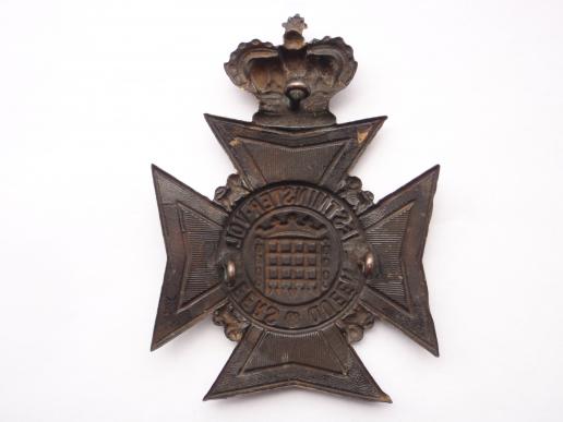 QVC Queen's Westminster Volunteers Helmet Plate