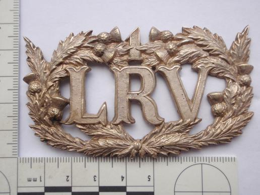 Gradia Militaria -  1st Lanark Rifle Volunteers Pouch/Cross Belt Badge