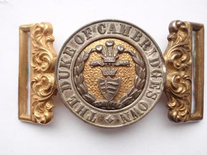 Gradia Militaria -  Middlesex Regiment Victorian officers waist belt clasp