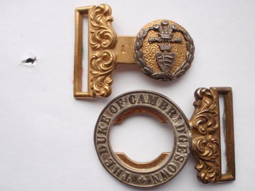 Middlesex Regiment Victorian officers waist belt clasp
