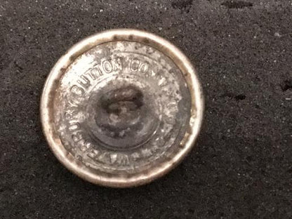 US made white metal Kings Crown Royal Navy PO Button