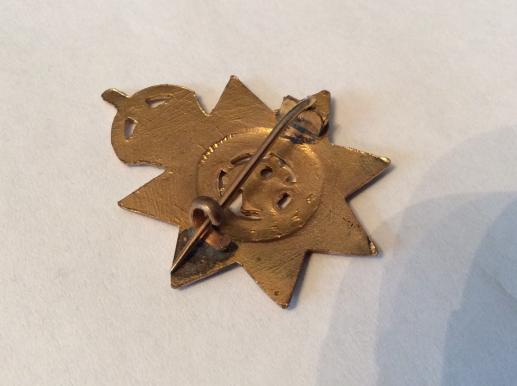 Boer War/ WW1 A.S.C gilt and enamel Sweetheart