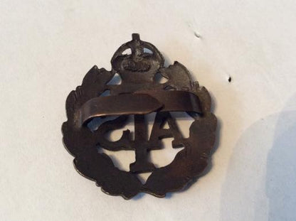 W.W 2 A.T.S Bronze Officers Service Dress Cap badge
