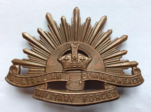 Gradia Militaria -  W.W2 Australian Rising Sun, Light Bronze finish, unissued