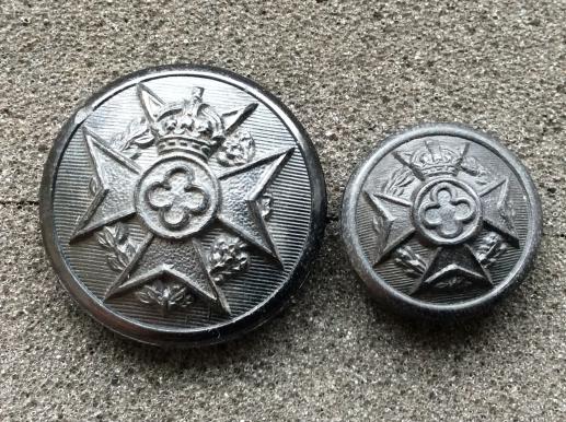 Gradia Militaria -  WW2 British Army Christian Chaplains Black Buttons