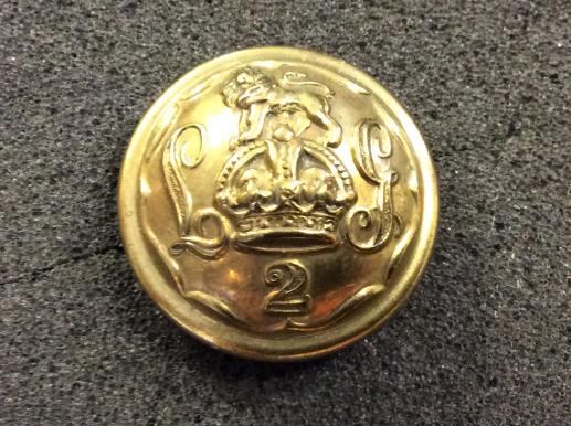 Gradia Militaria -  Pre 1922 2nd Life Guards Brass Button