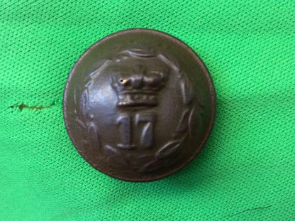 Gradia Militaria -  17th Regiment Of Foot Large excavated Button