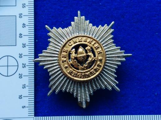 Gradia Militaria -  The Cheshire Regiment bi- metal cap badge