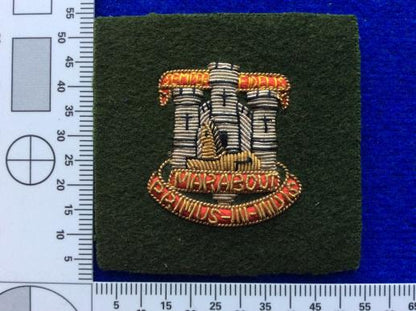 Gradia Militaria -  The Devonshire & Dorset Regiment Officers Bullion Badge