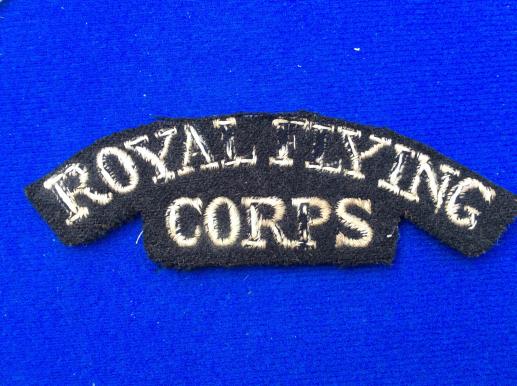 Gradia Militaria -  WW1 ROYAL FLYING CORPS wool Shoulder Title
