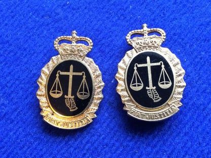 Gradia Militaria -  Canadian Army Legal Branch Collar Badges