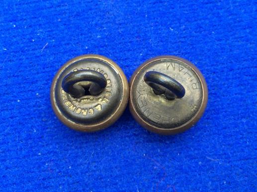 WW1/2 General Service Hat or Cap Buttons, 12mm size
