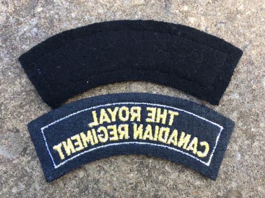 The Royal Canadian Regiment Cloth Shoulder Titles
