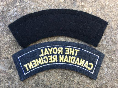 The Royal Canadian Regiment Cloth Shoulder Titles