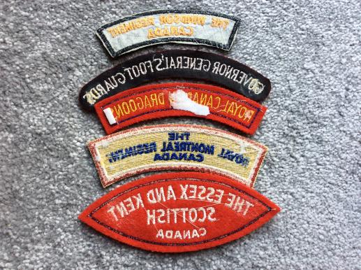 5 x Canadian Essex & Kent Scottish, Dragoon‚Äôs, etc