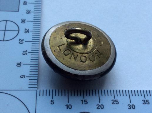 Rifle Brigade blackened white metal button by Gaunt
