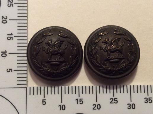 Gradia Militaria -  Post 1881 The South Wales Borderers Officers Buttons