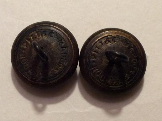 Post 1881 The South Wales Borderers Officers Buttons