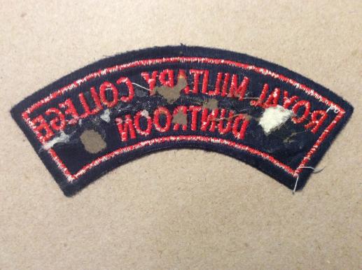 Royal Military College Duntroon, bordered wool title