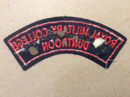 Royal Military College Duntroon, bordered wool title