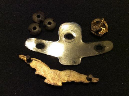 WW2 Royal Air Force Officers side Cap 2 part badge