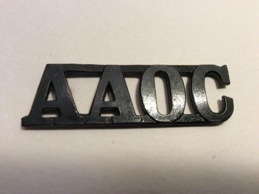 Gradia Militaria -  Australian Army Ordnance Corps (A.A.O.C) Shoulder Title