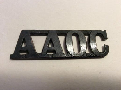 Gradia Militaria -  Australian Army Ordnance Corps (A.A.O.C) Shoulder Title