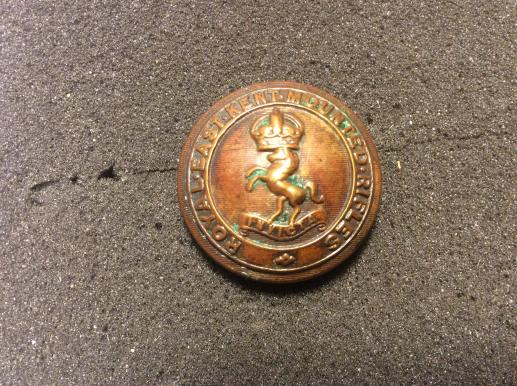 Gradia Militaria -  Royal East Kent Mounted Rifles, Large Bronze Button
