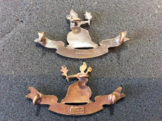 The Norfolk Regiment O.S.D Bronze collars by J.R GAUNT