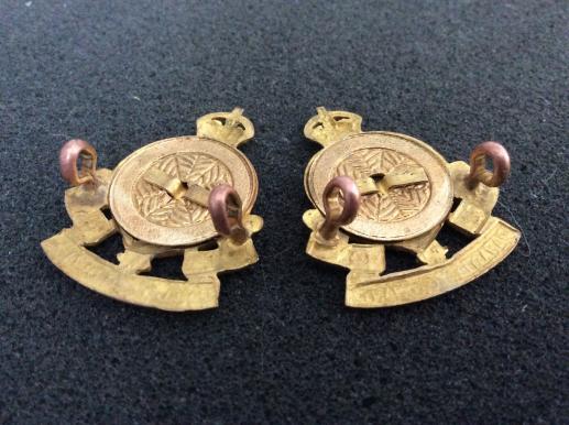 WW2 Royal Canadian Army Ordnance Corps Officers Collars
