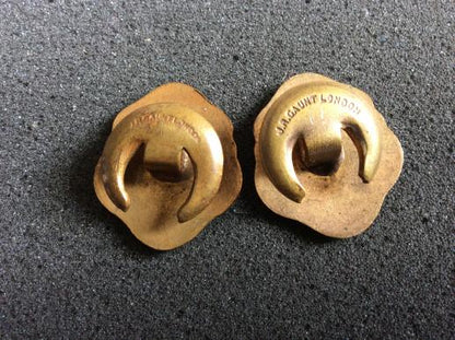 Royal Artillery Association Lapel Badges, Brass and enamel